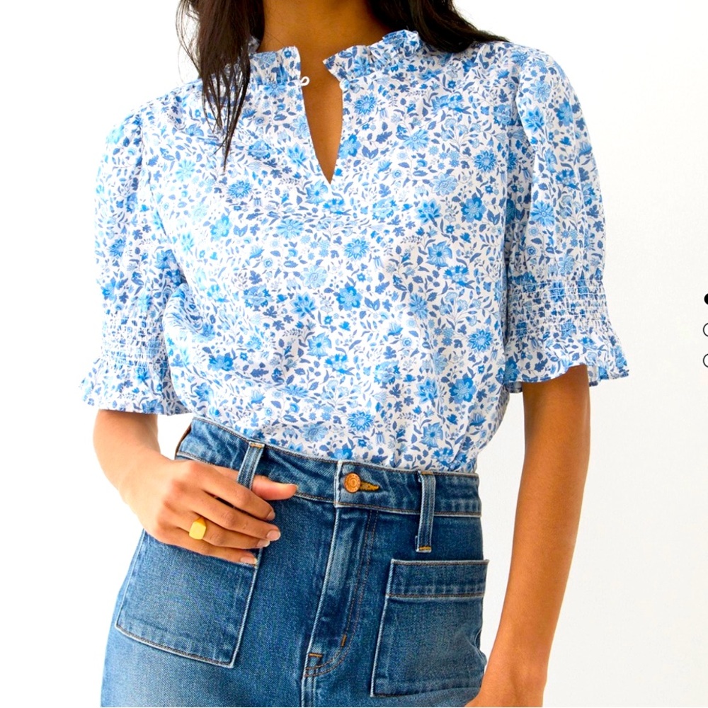 J. Crew Liberty Print Blouse NWT